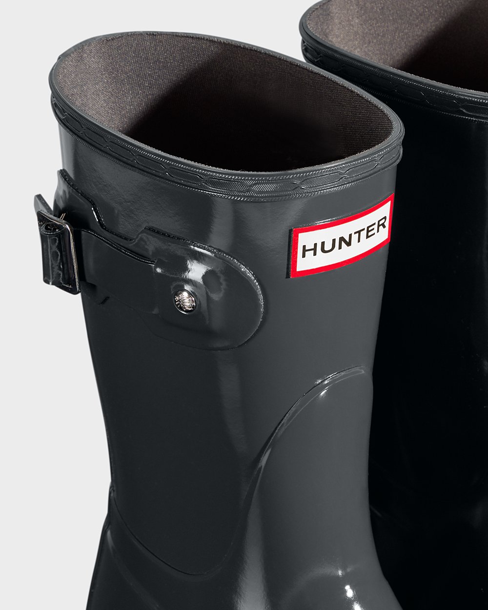 Botas De Cortas Original Gloss Hunter Mujer - Verdes Oscuro - 321549COX